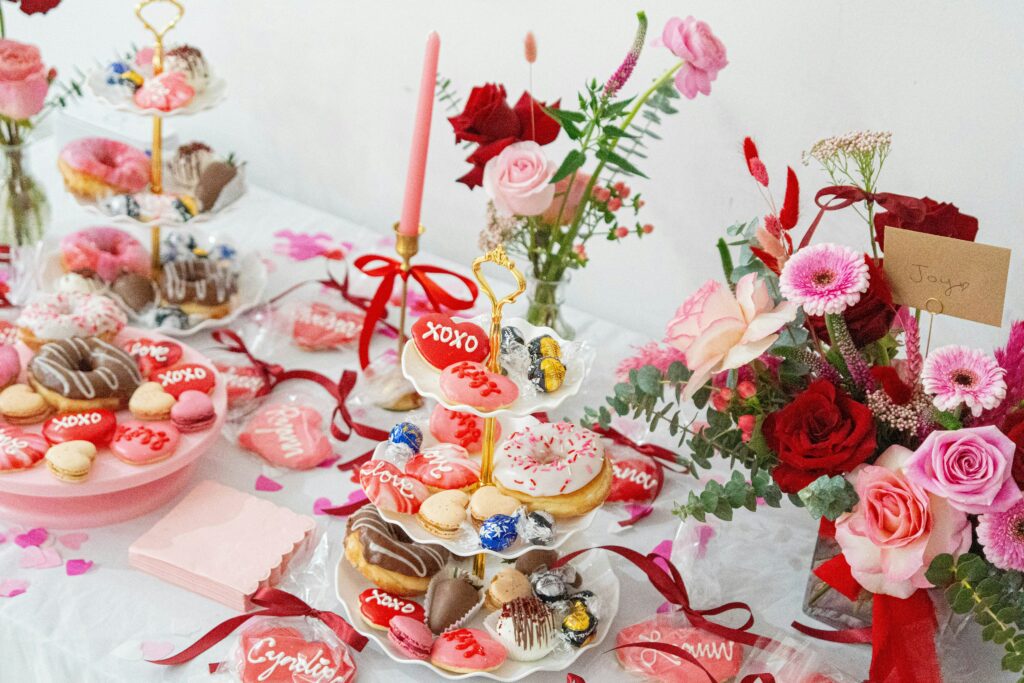 Sweet Table Rose et Rouge